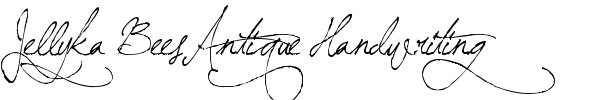 Jellyka BeesAntique Handwriting font preview